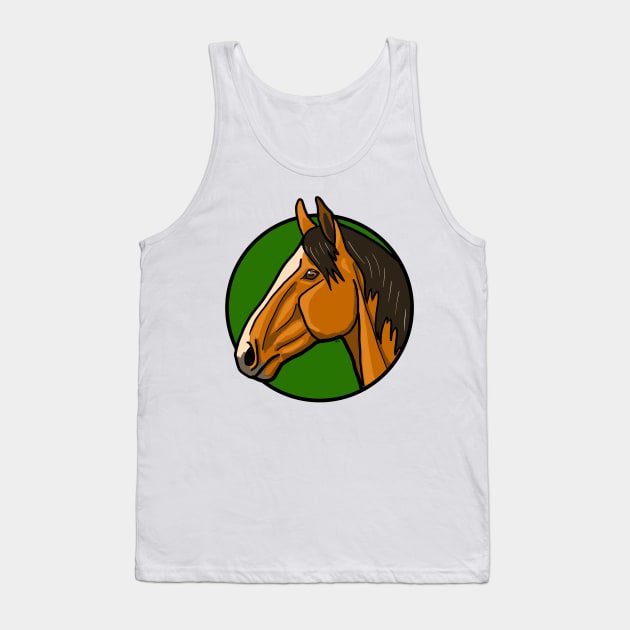 Horse head Tank Top by Shyflyer